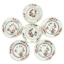 A Collection of 6 Imari Plates