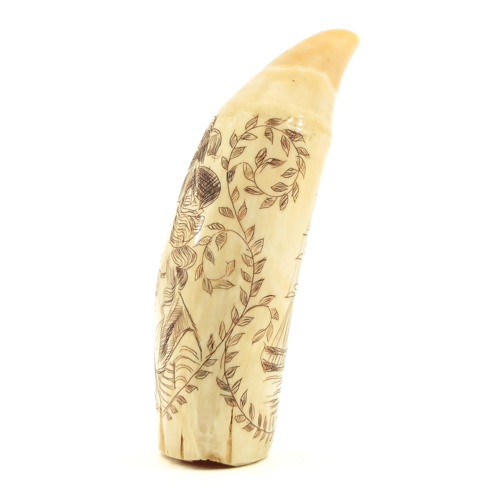 A 19th Century Scrimshaw Depicting Lady - Image 4 of 8
