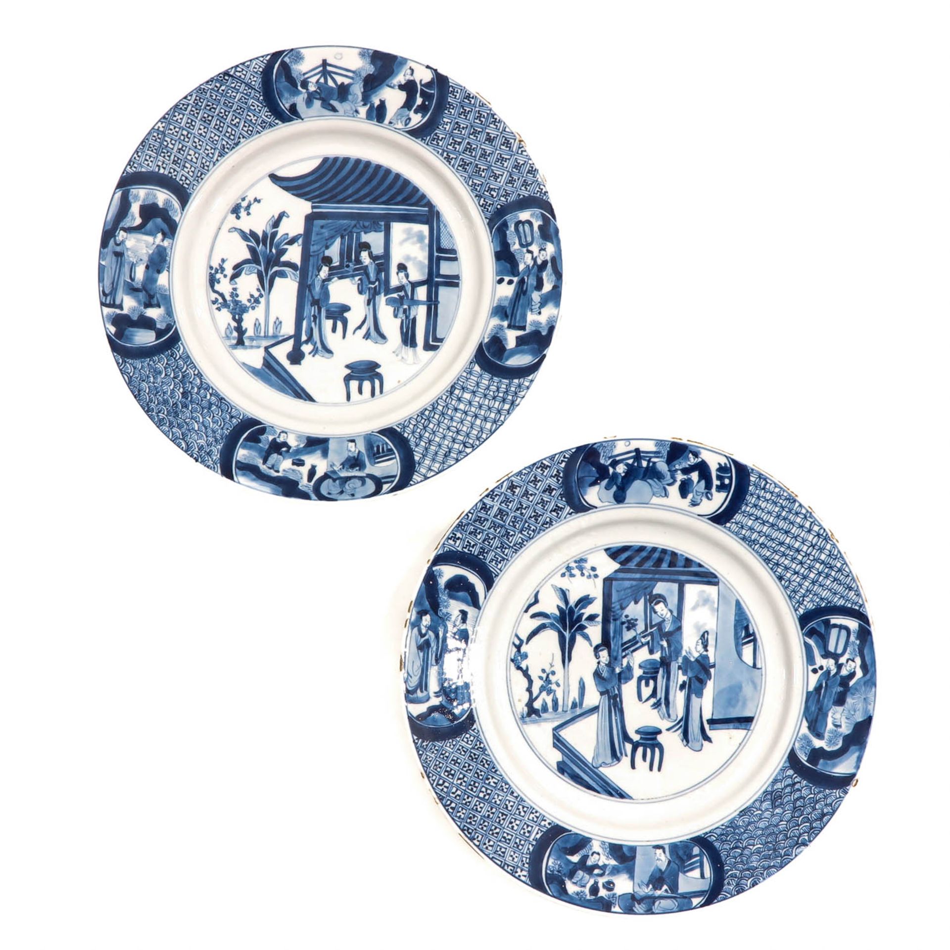 A Series of 5 Blue and White Plates - Image 5 of 10