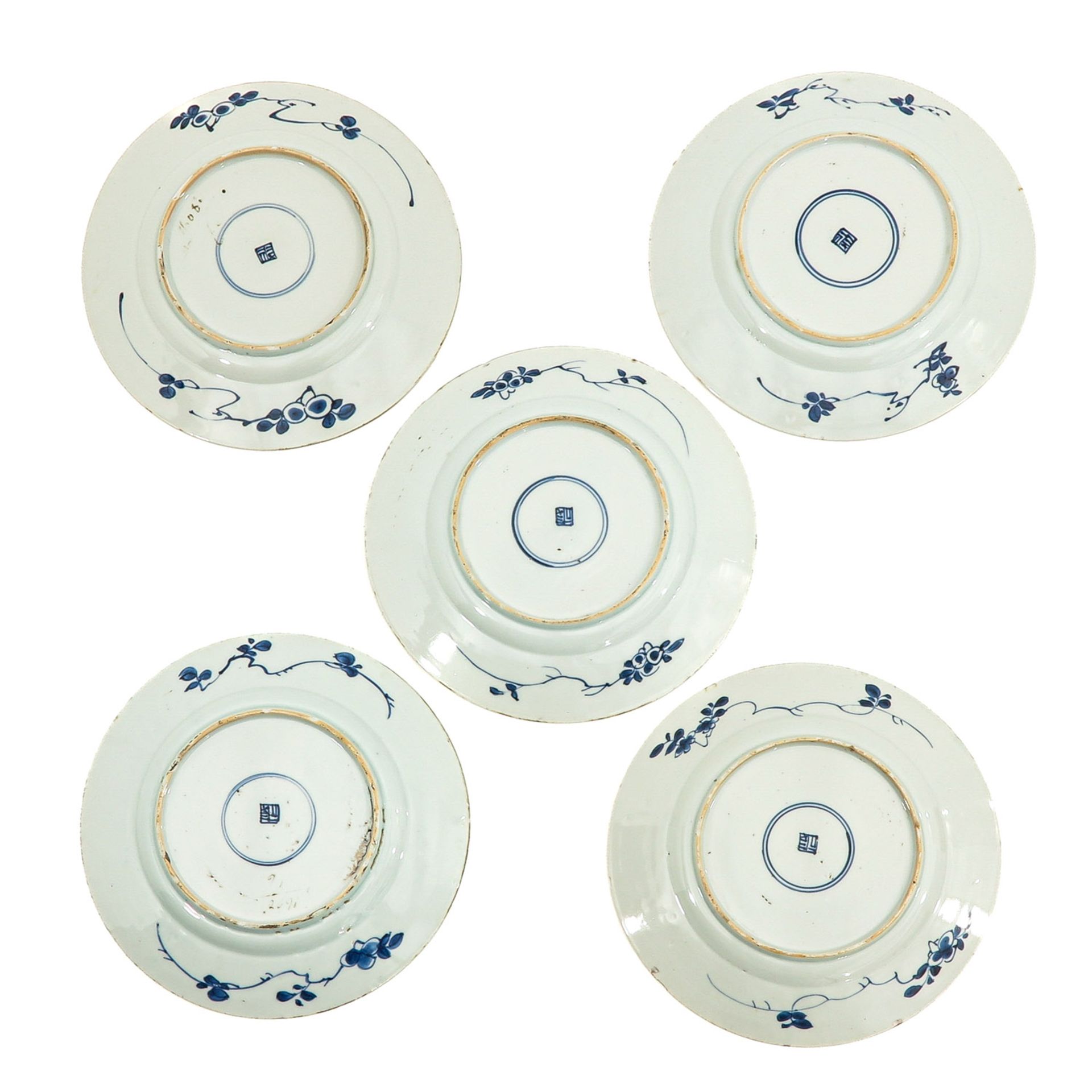 A Series of 5 Blue and White Plates - Bild 2 aus 10