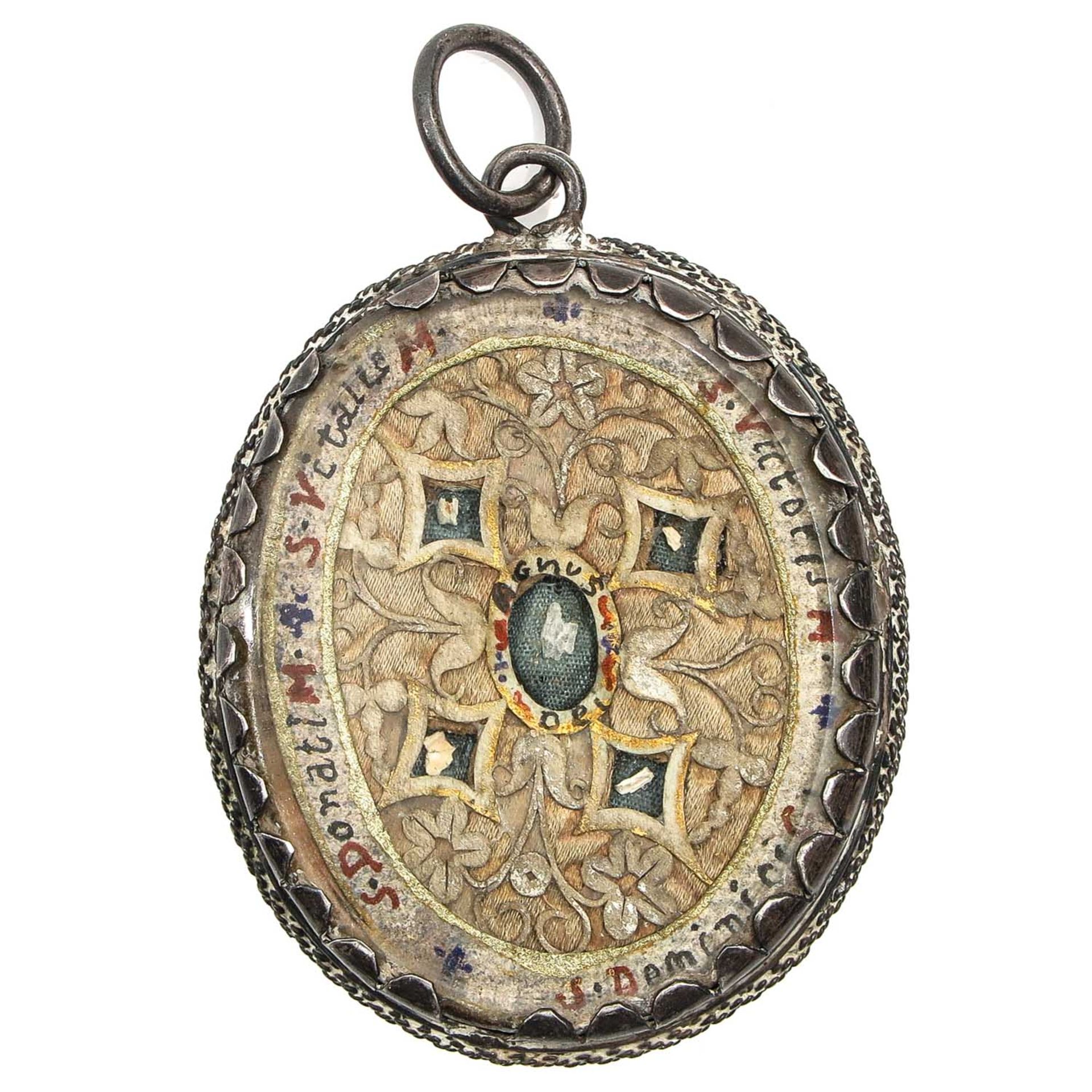 An 18th Century Silver Relic Holder - Image 2 of 2