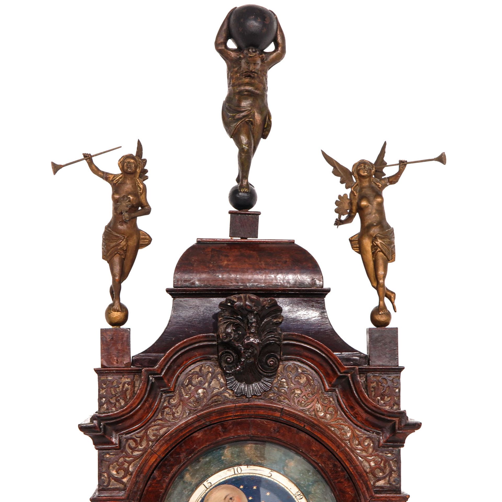 An 18th Century Amsterdam Standing Clock - Bild 8 aus 10