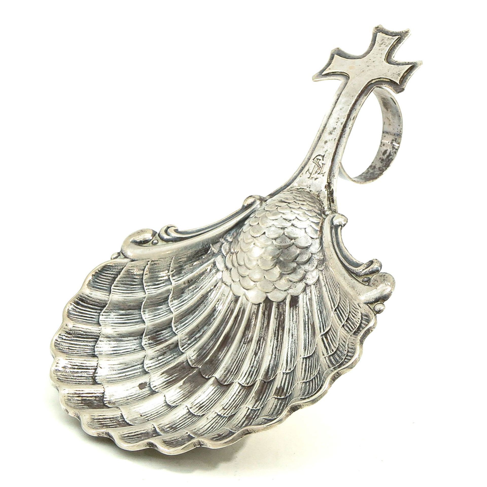 A Silver Christening Shell