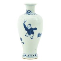 A Blue and White Vase