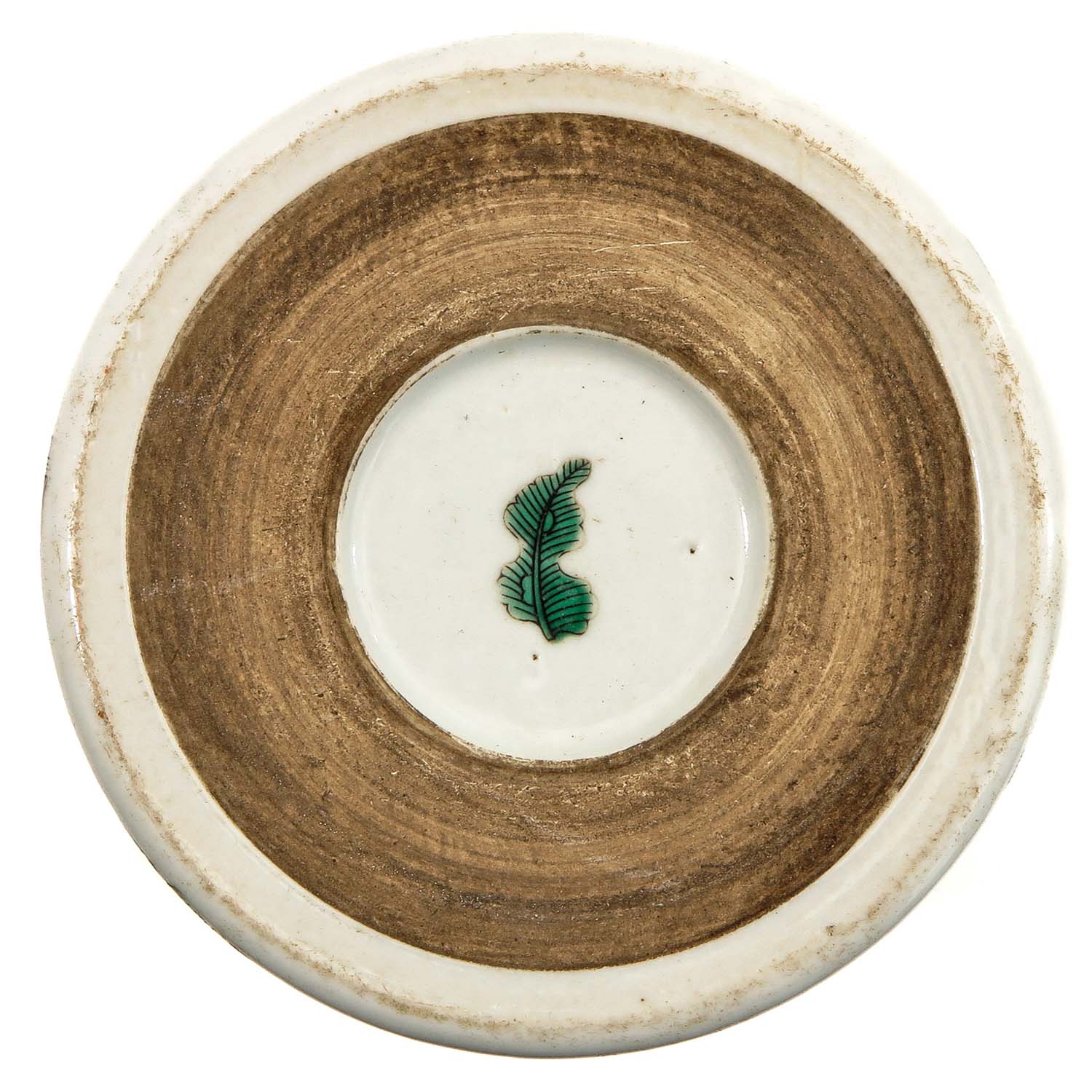 A Polychrome Decor Brush Pot - Image 6 of 10