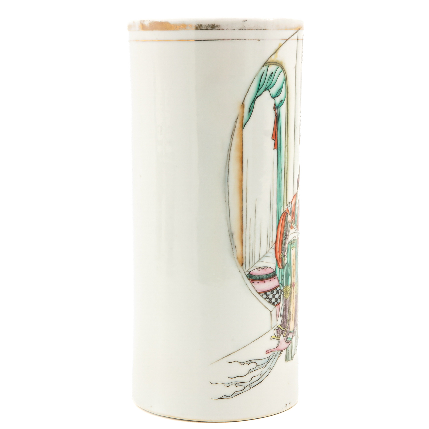 A Polychrome Decor Vase - Image 4 of 10