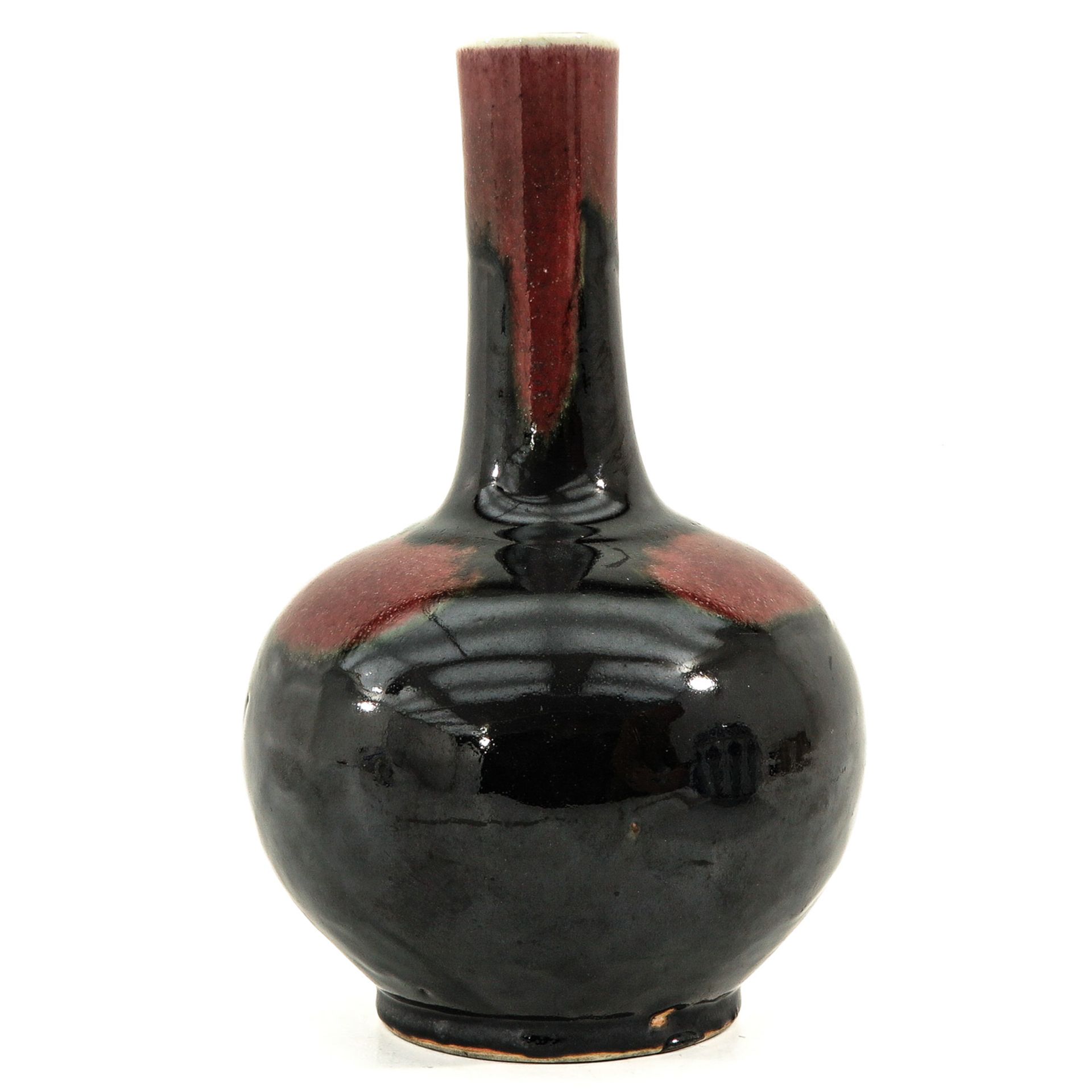 A Flambe Decor Bottle Vase - Image 3 of 9