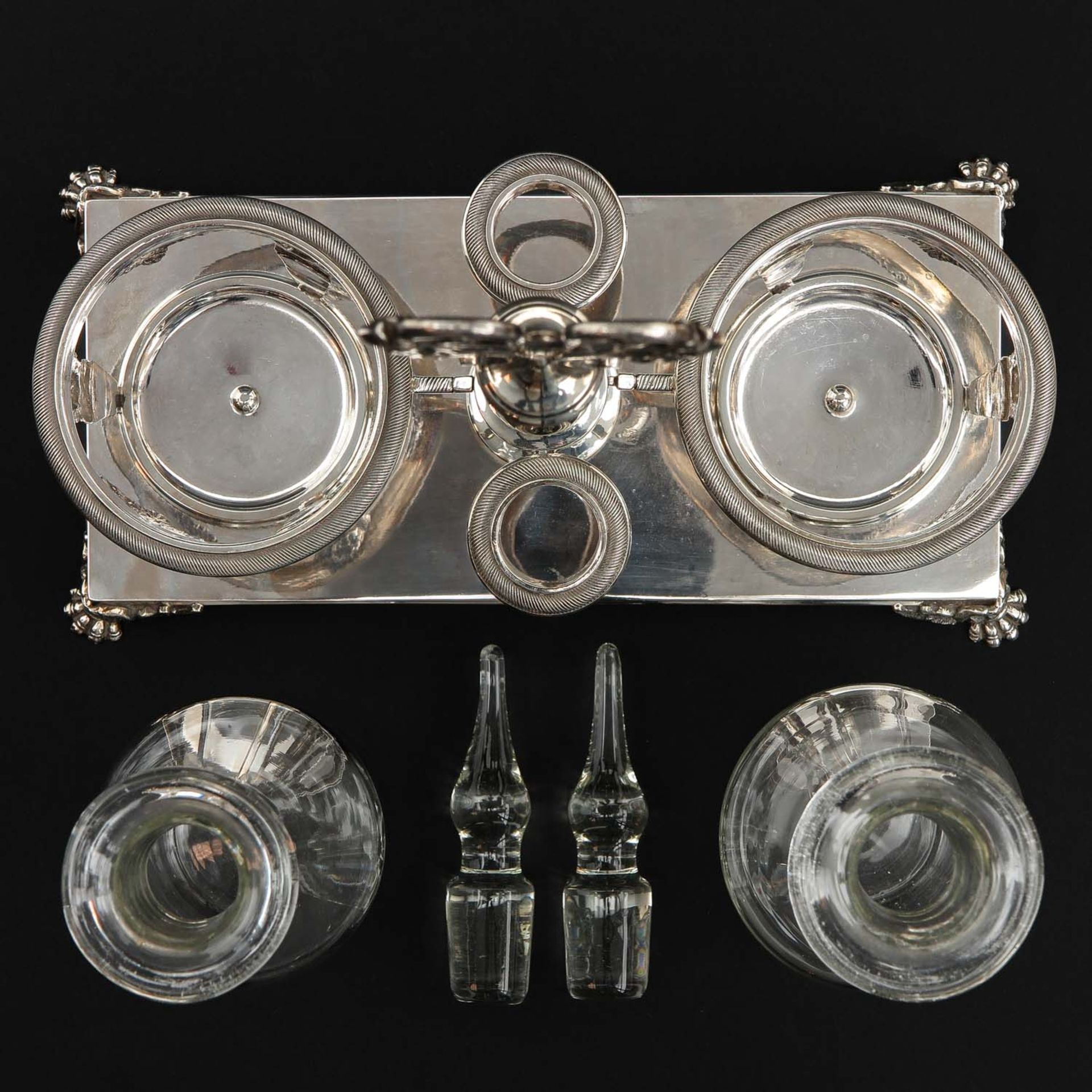 A Silver Oil and Vinega Set - Image 5 of 9