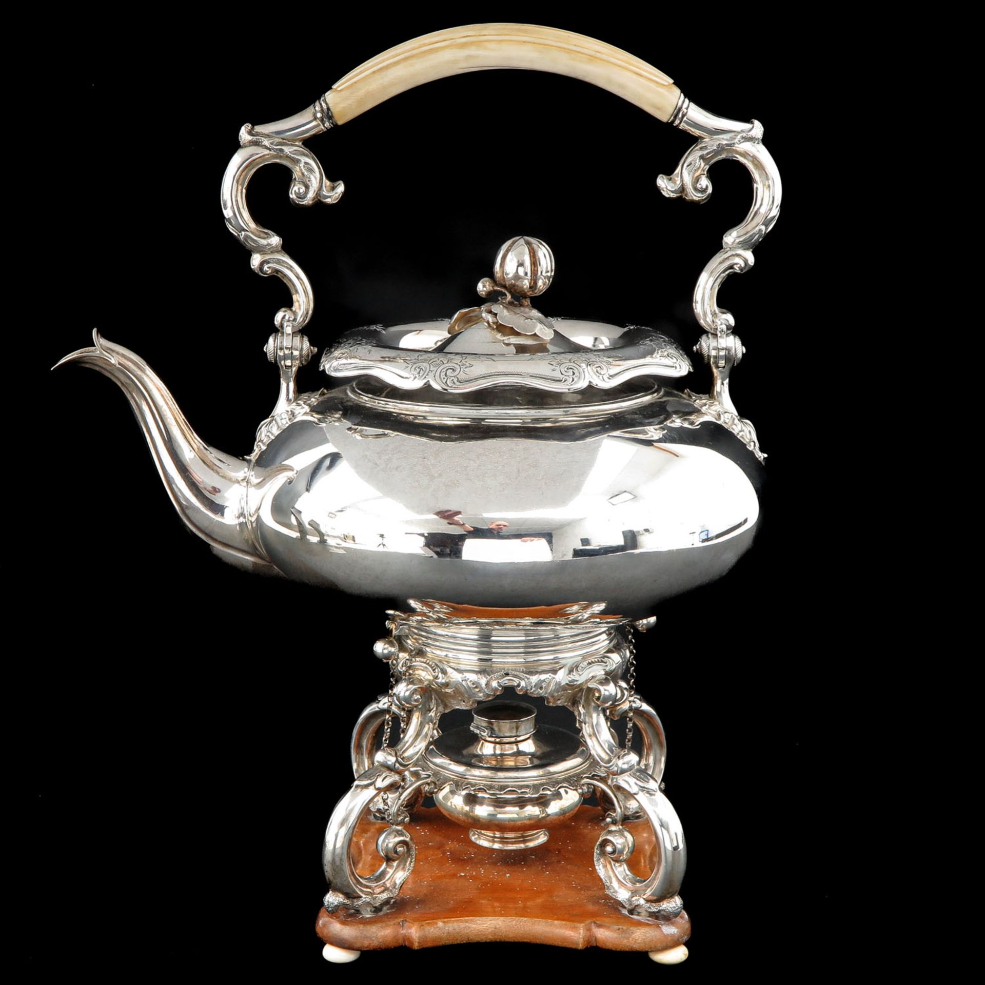 A Dutch Silver Bouiloire Circa 1850