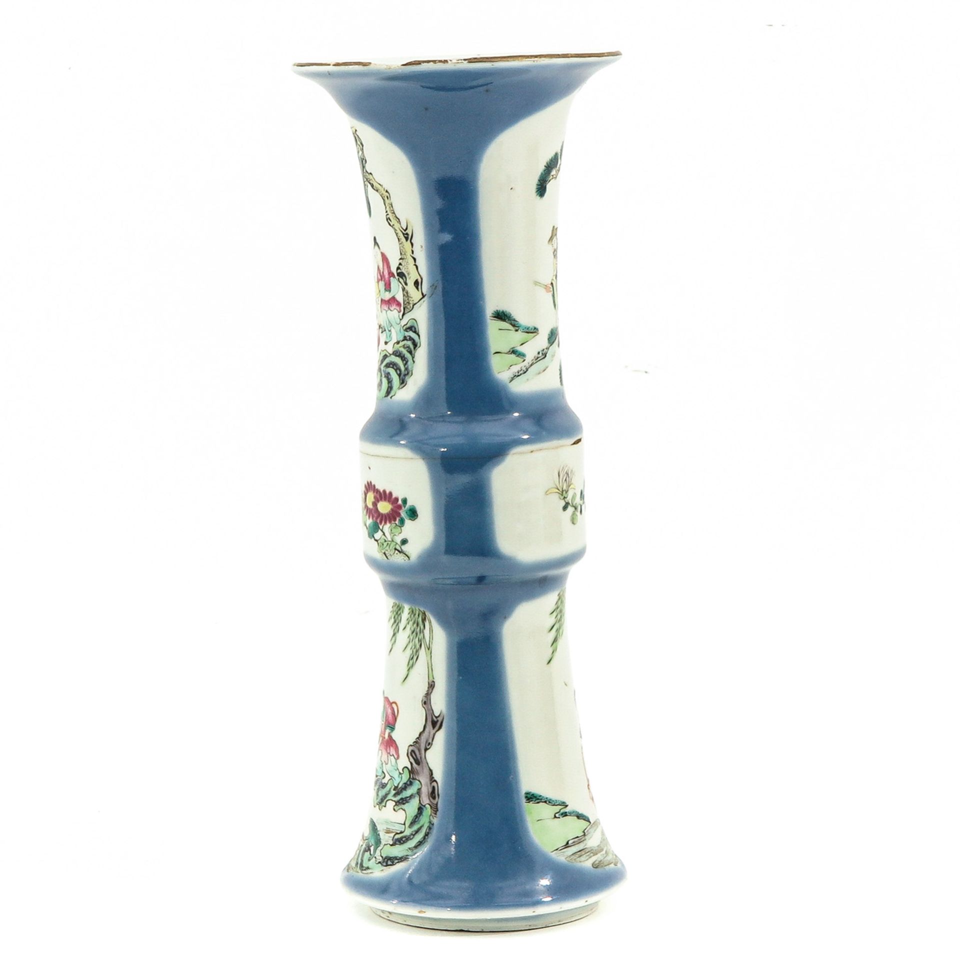 A Powder Blue Gu Vase - Image 4 of 9