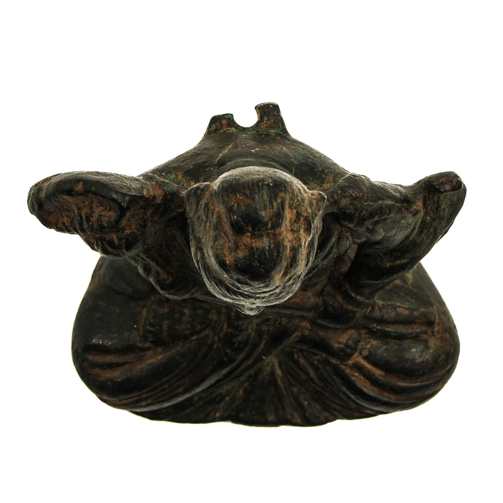 A Small Bronze Buddha Sculpture - Bild 5 aus 9