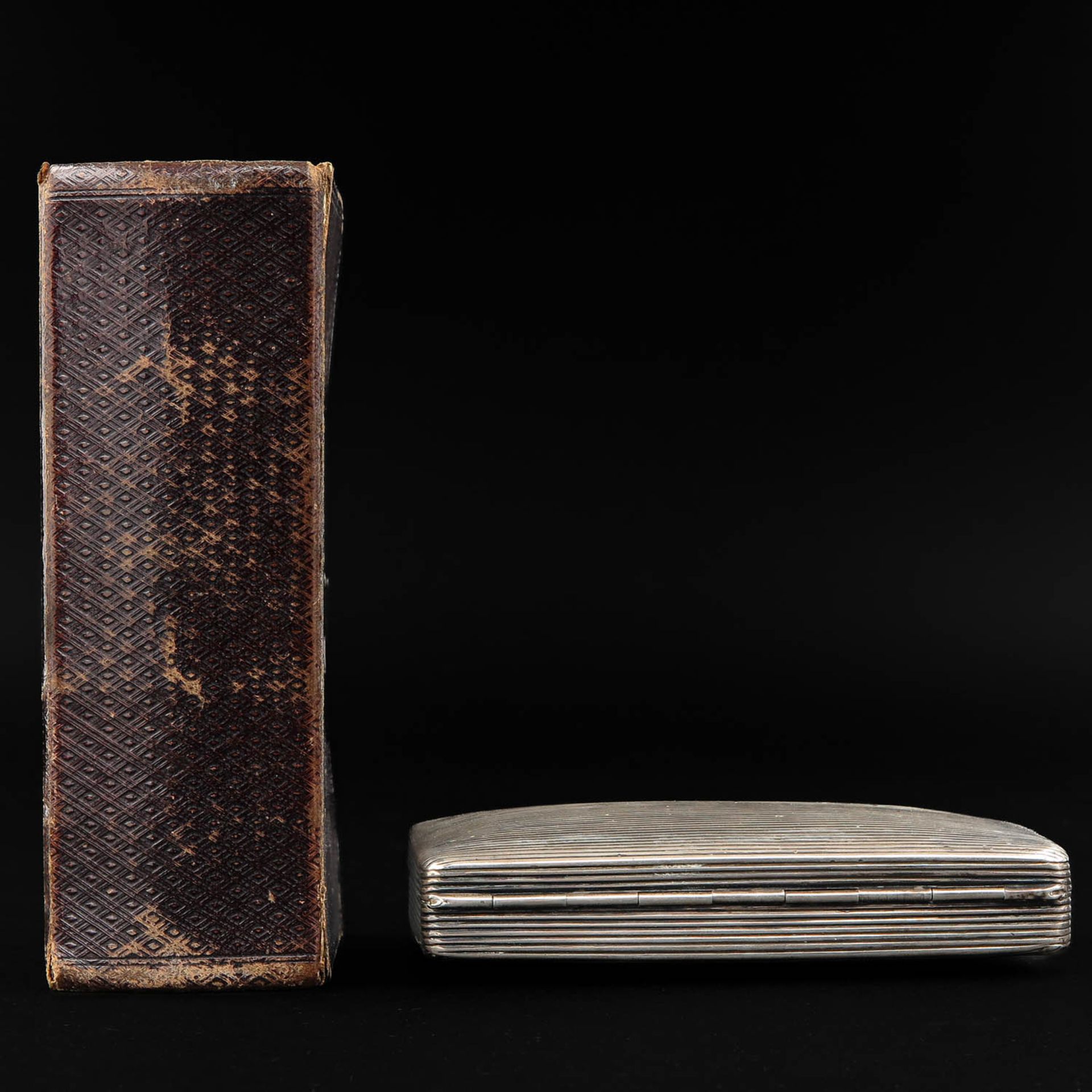 A Bible with Silver Clasp and Silver Tobacco Box - Image 3 of 10