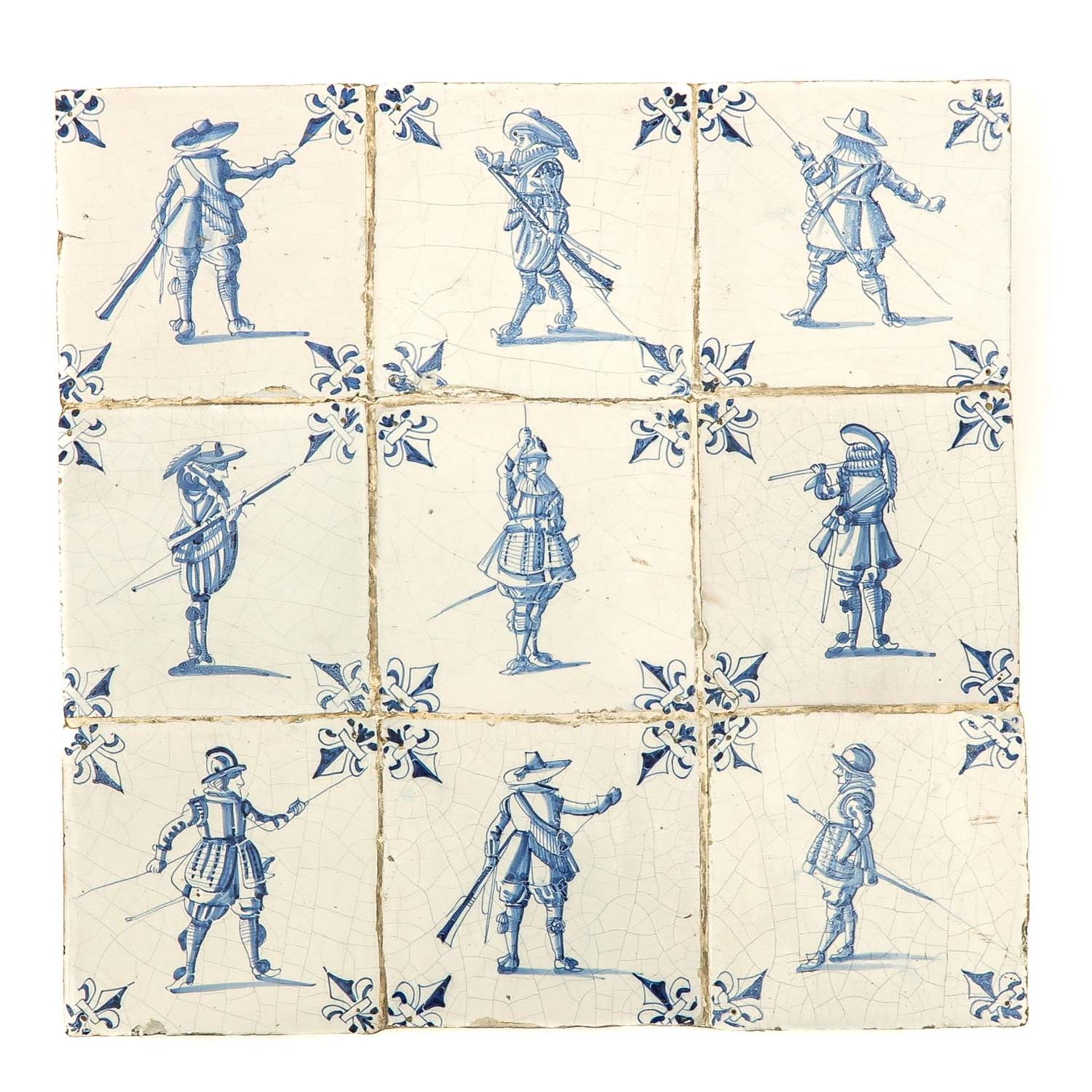 A 17th Century 9 Pas with Dutch Tiles