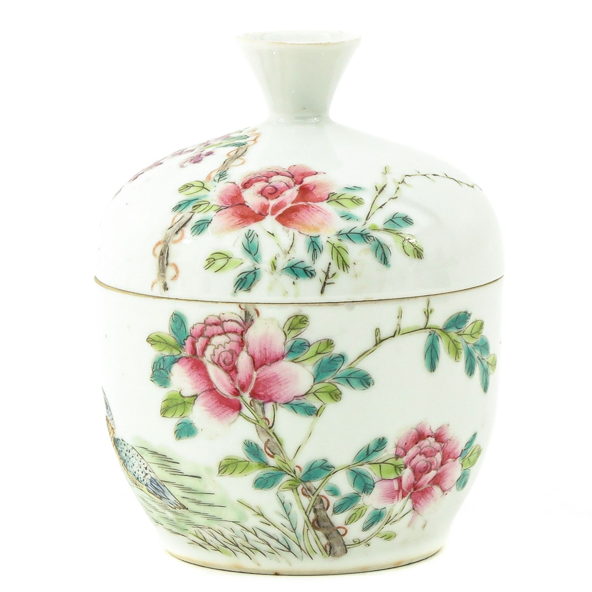 A Famille Rose Pot with Cover