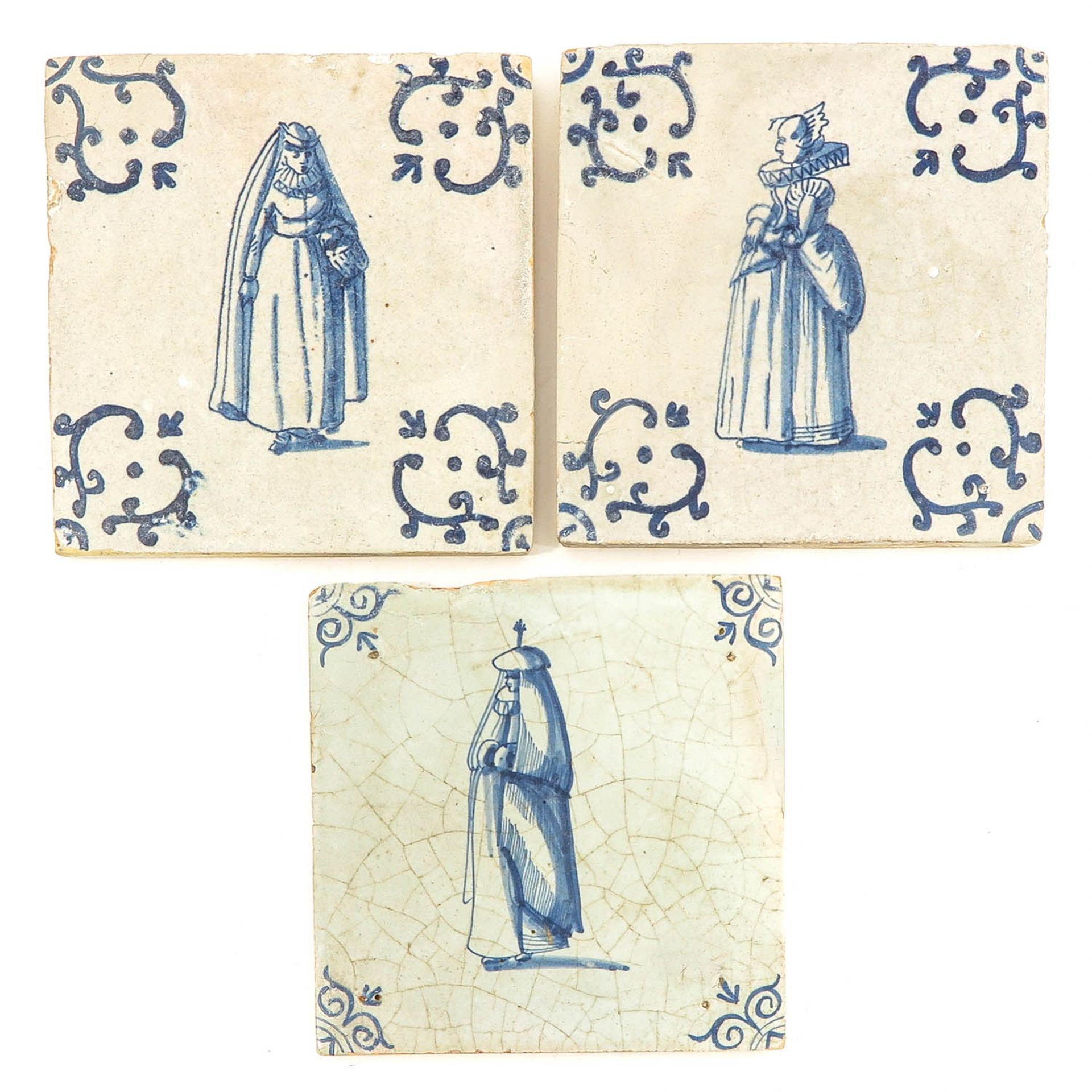 A Collection of 3 Dutch 17th Century Tiles