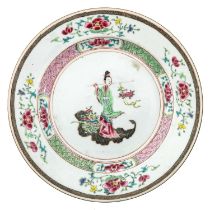 A Famille Rose Plate