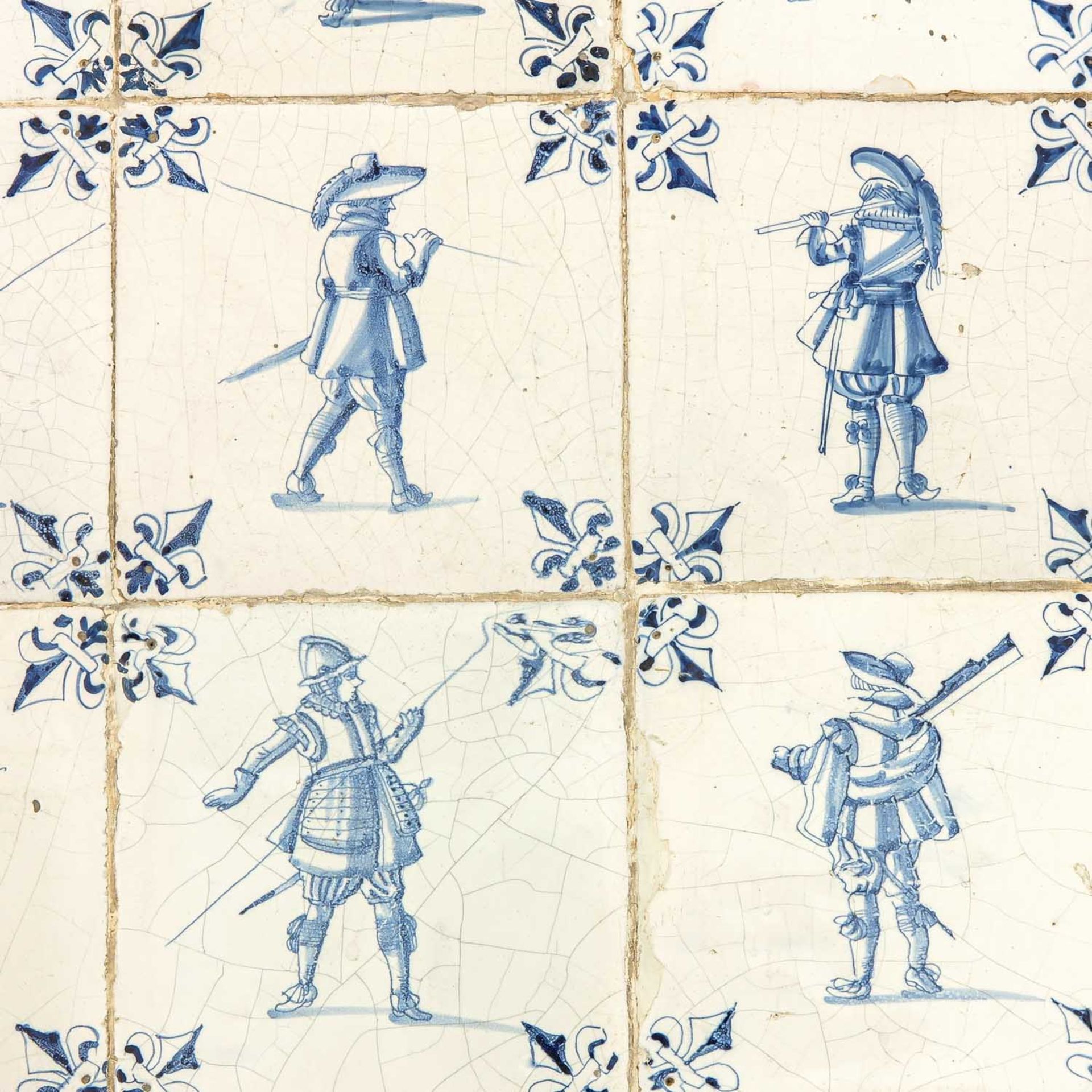 A 17th Century 9 Pas with Dutch Tiles - Bild 5 aus 6
