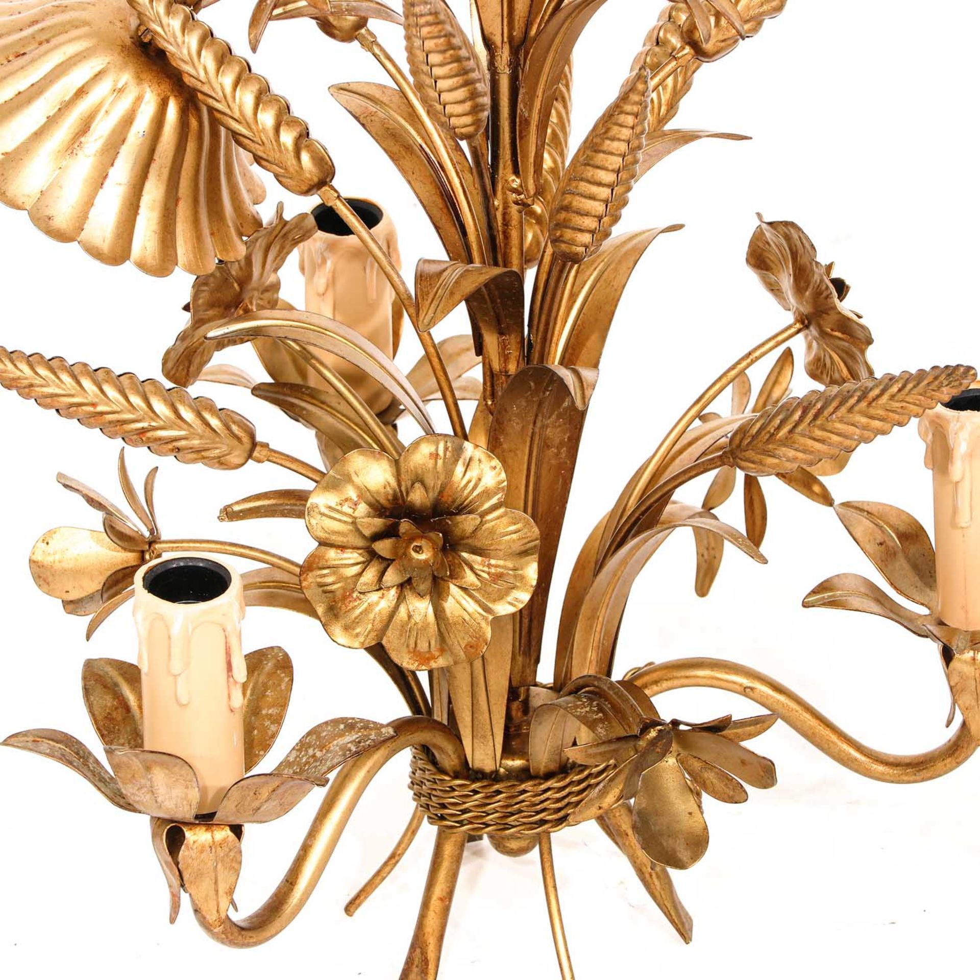 A Collection of 3 Wheat Chandeliers - Image 6 of 9