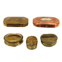 A Collection of Snuff Boxes and Tobacco Boxes