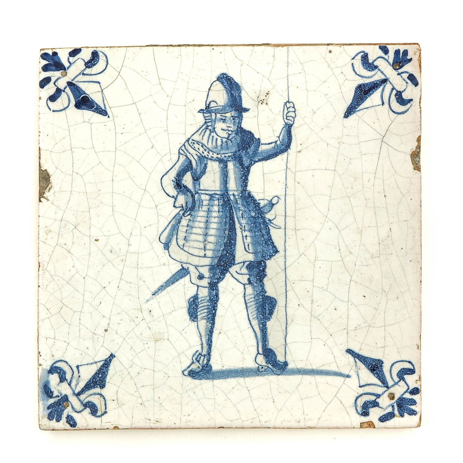 A Lot of 5 Dutch 17th Century Tiles - Bild 5 aus 7