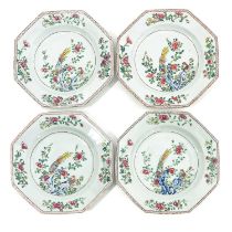 A Series of 4 Famille Rose Plates