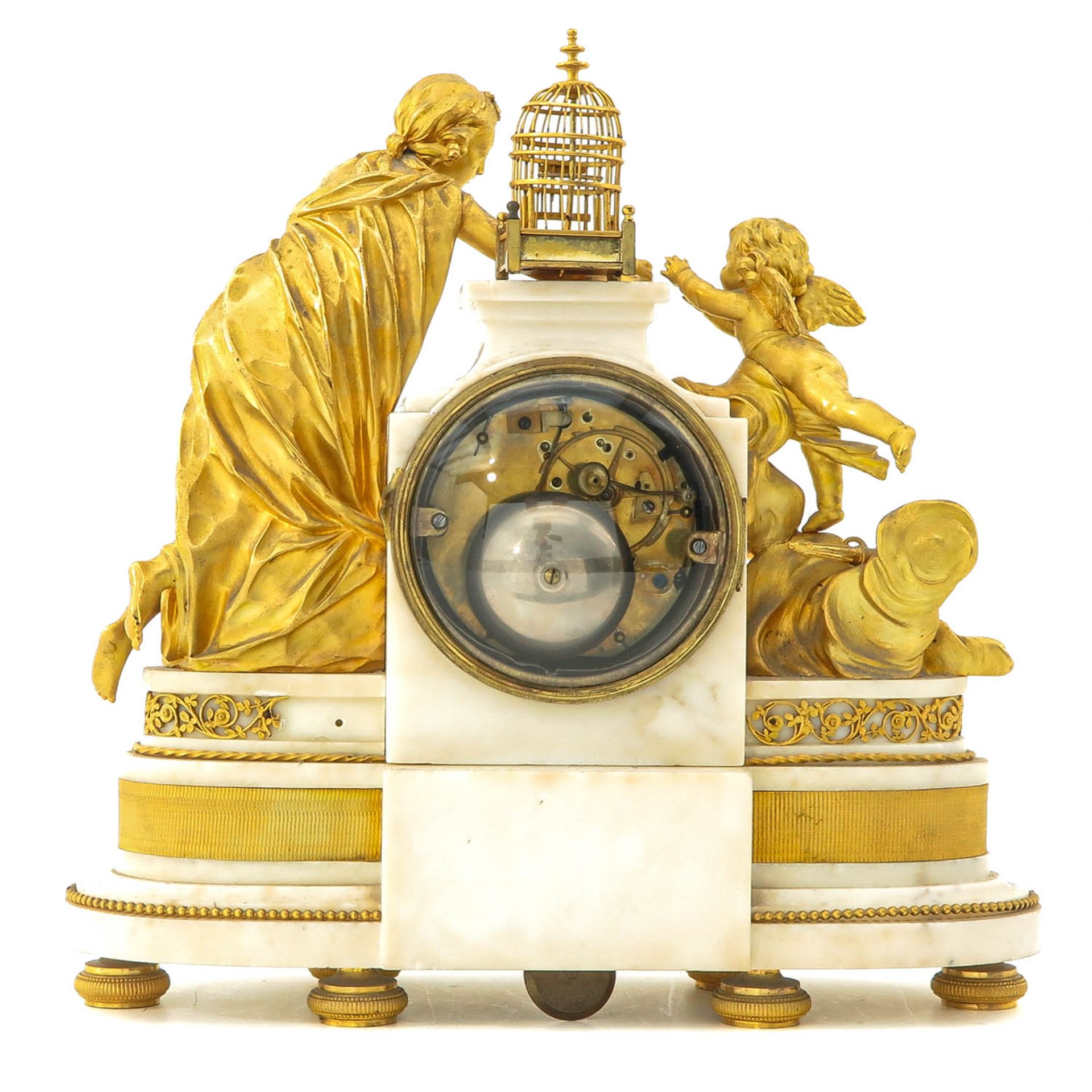 A French Gilded Bronze Pendule Circa 1780 - Image 3 of 9