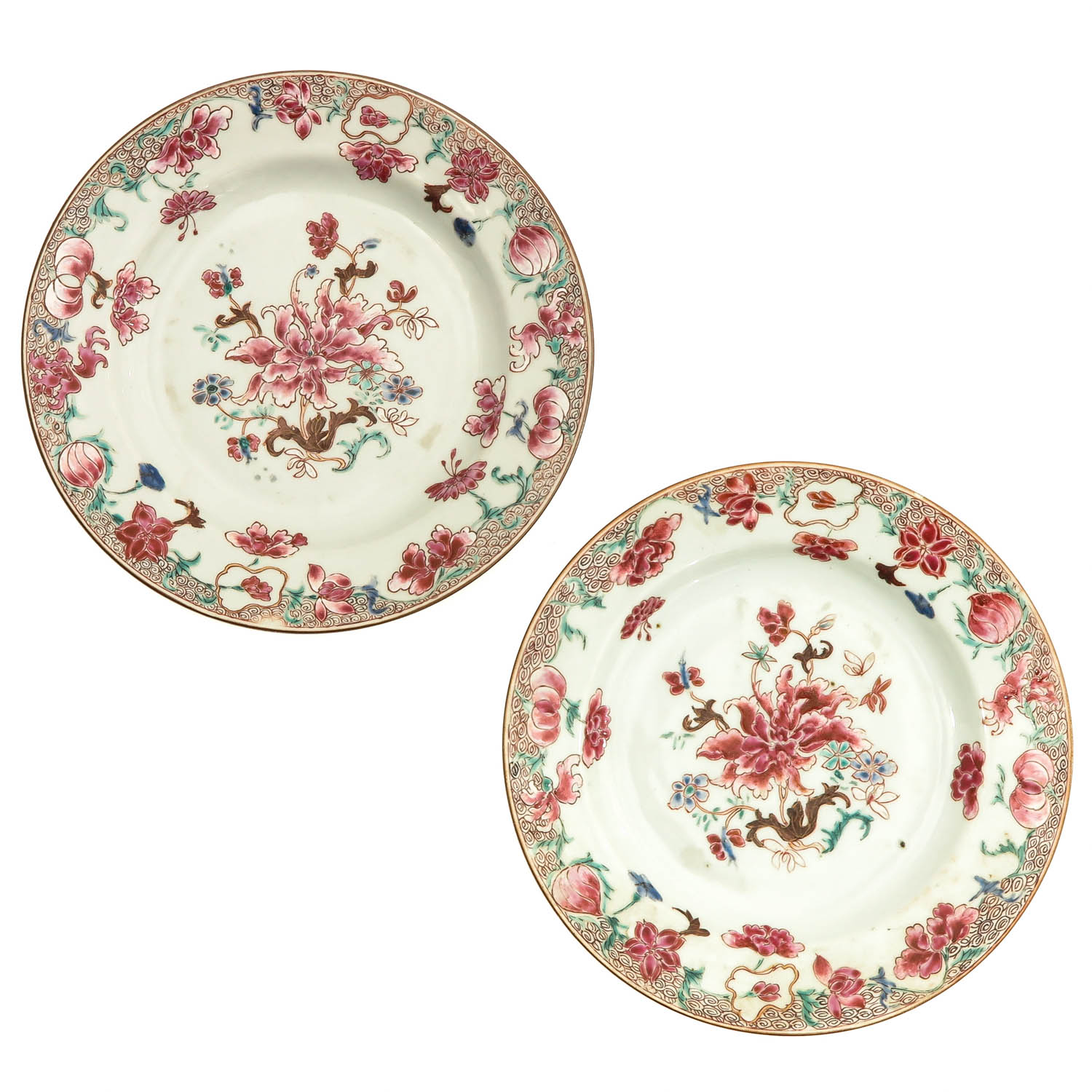 A Series of 4 Famille Rose Plates - Image 5 of 9