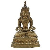 A Bronze Buddha Sculpture