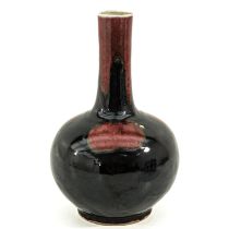 A Flambe Decor Bottle Vase
