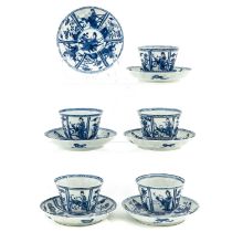 A Collection of Cups and Saucers