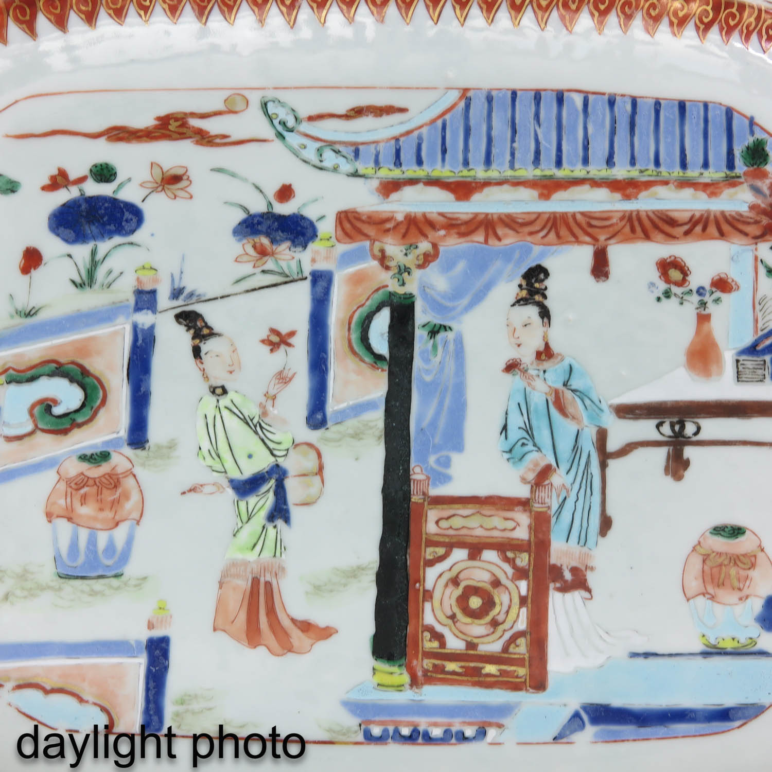 A Polychrome Decor Serving Tray - Image 7 of 7