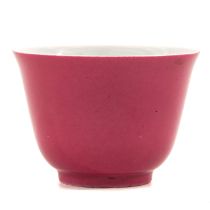 A Ruby Glazed Cup