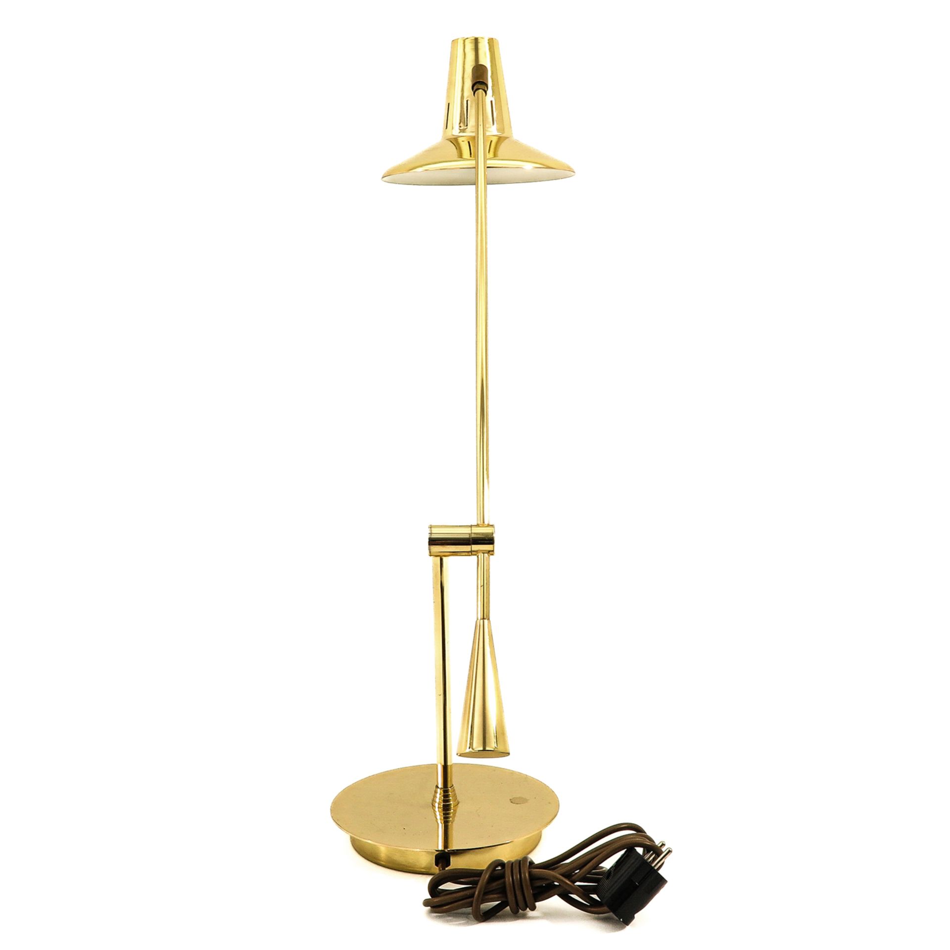 A Brass Balance Table Lamp - Bild 3 aus 9