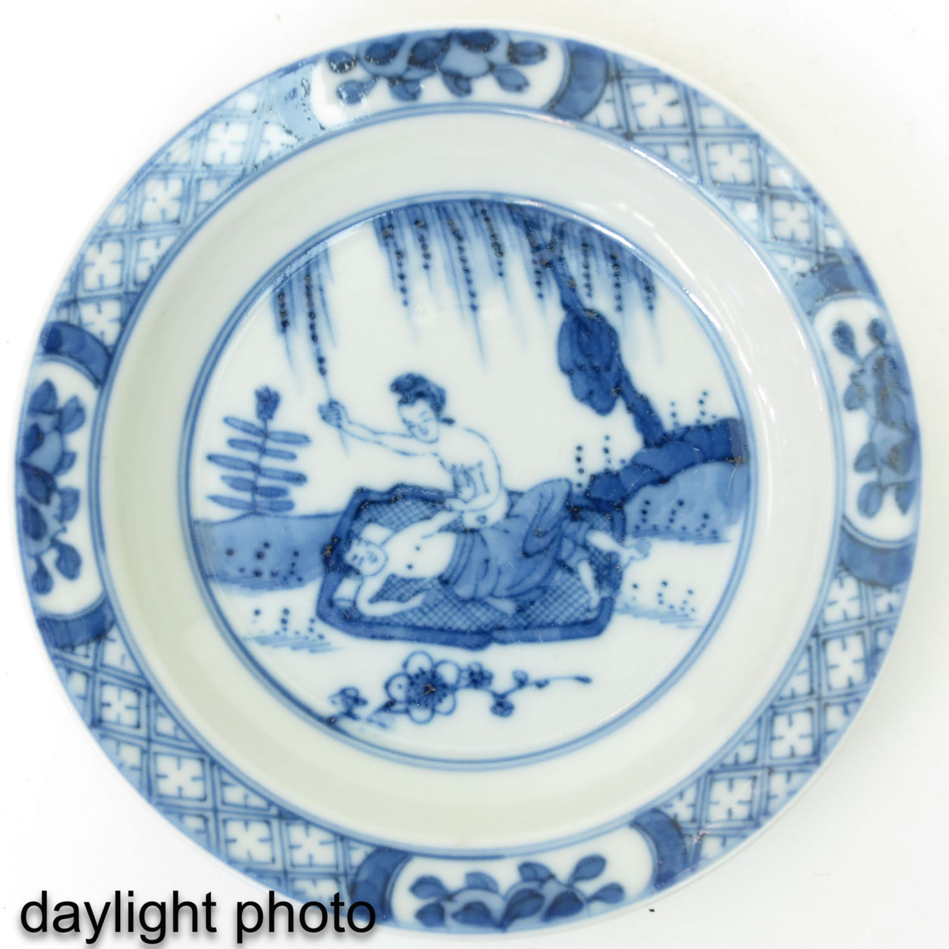 A Blue and White Cup and Saucer - Image 10 of 10