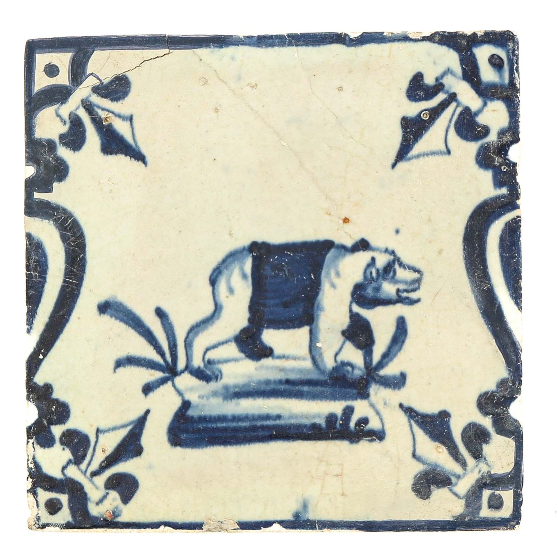 A Collection of 5 Dutch 17th Century Tiles - Bild 3 aus 7