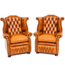 A Pair of Springvale English Chesterfield Chairs