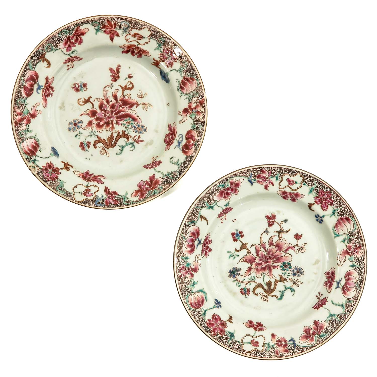 A Series of 4 Famille Rose Plates - Image 3 of 9