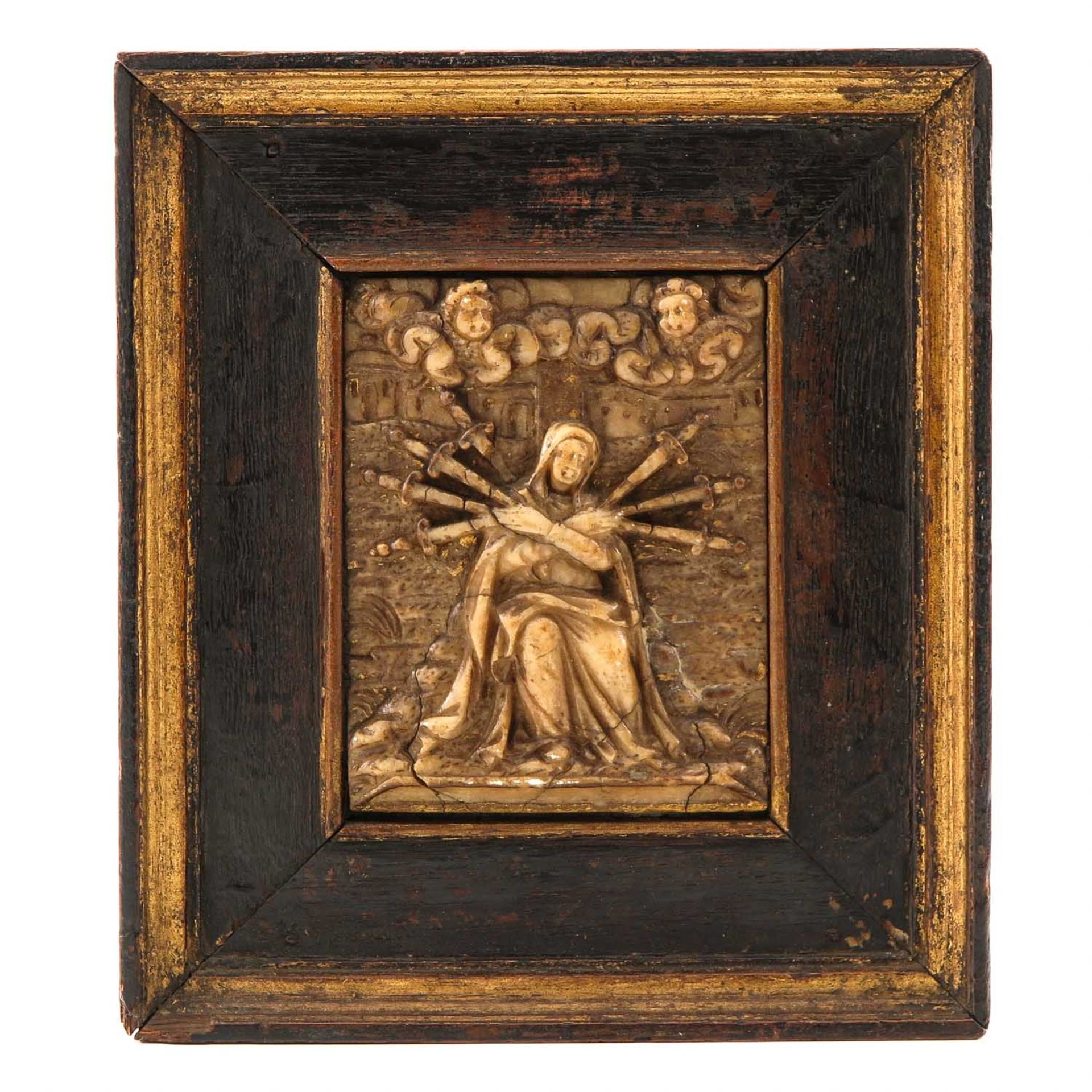 A 17th Century Alabaster Plaque