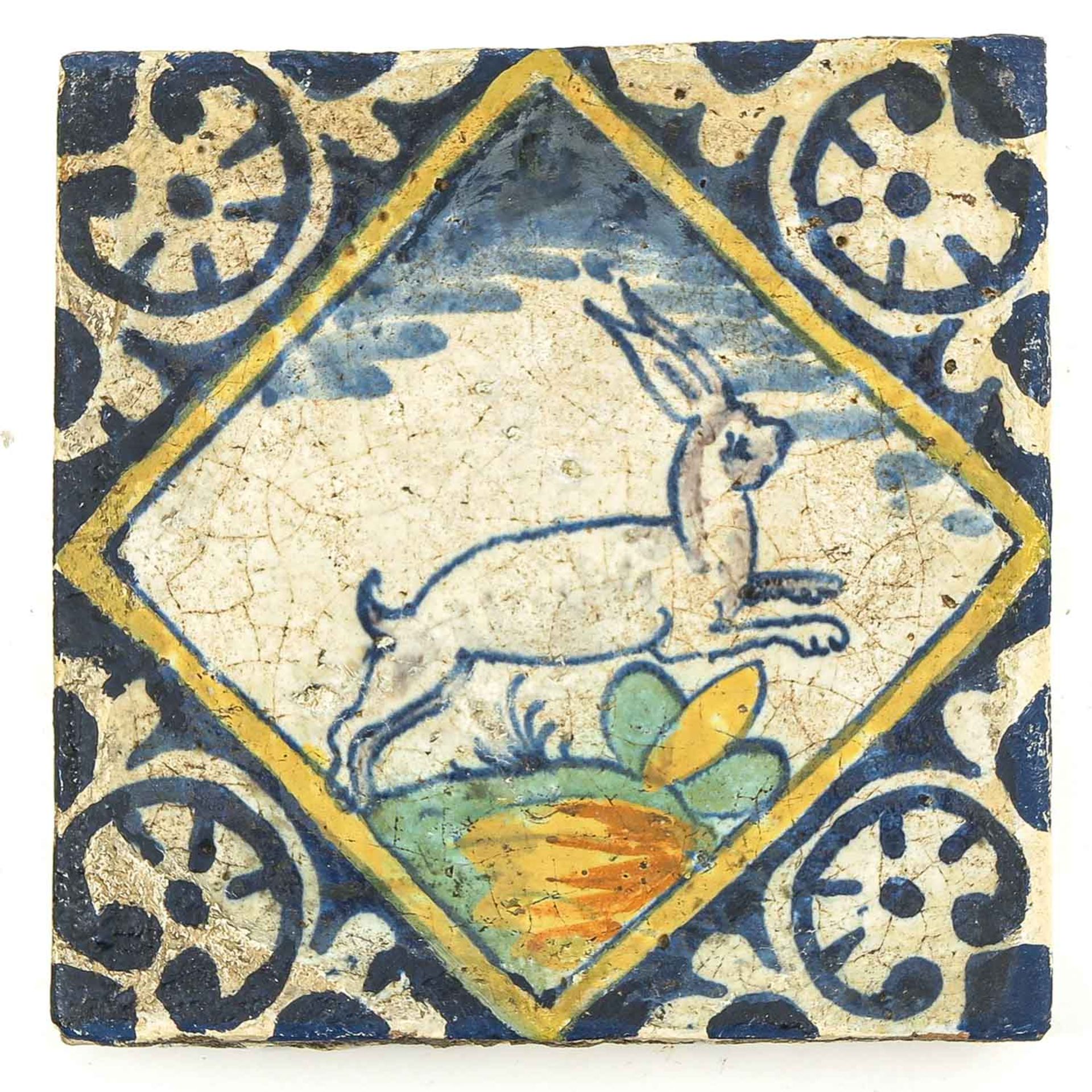 A Lot of 2 Dutch 17th Century Tiles - Bild 3 aus 6