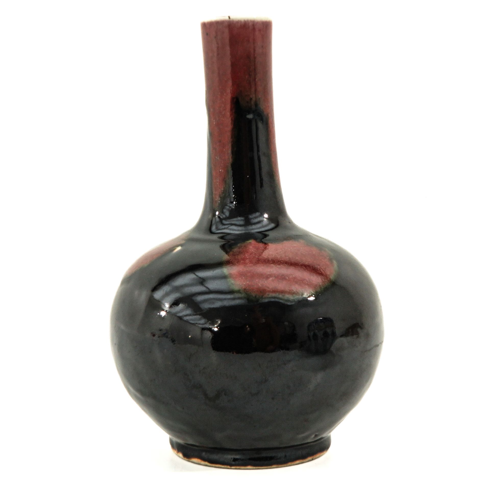 A Flambe Decor Bottle Vase - Image 2 of 9