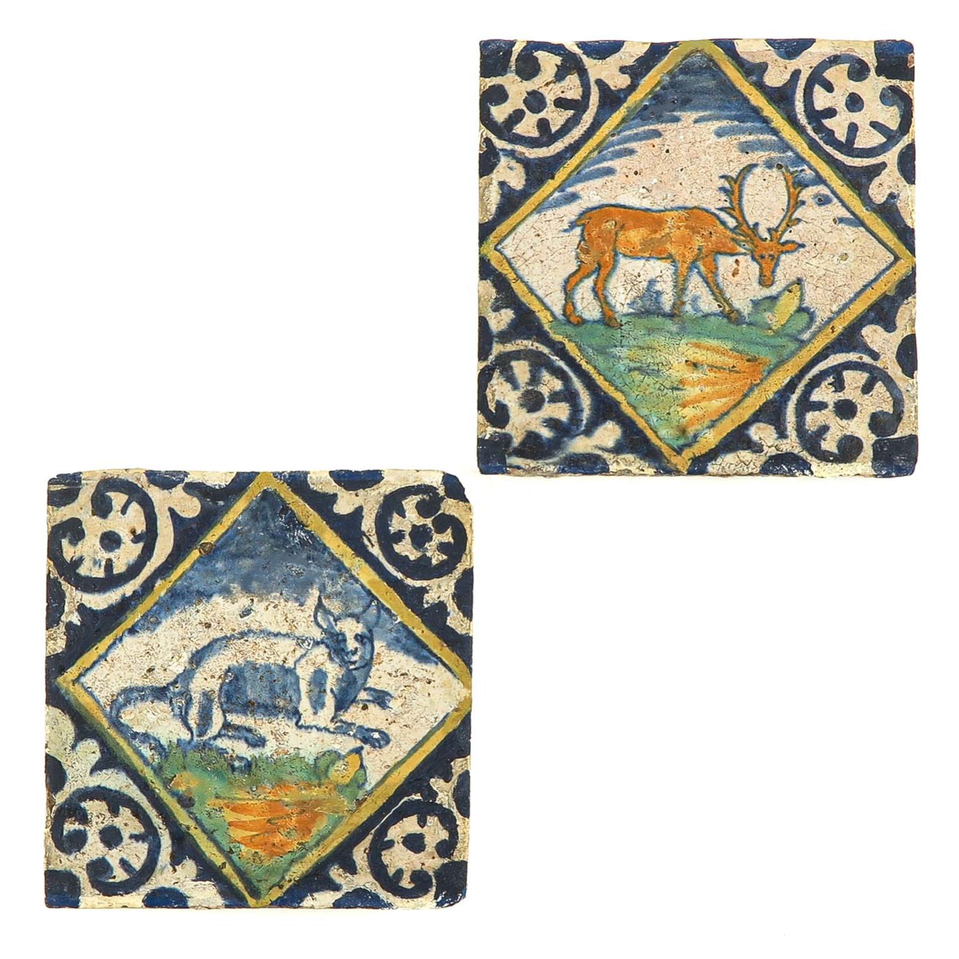 A Lot of 2 Dutch 17th Century Tiles