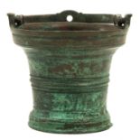 A 17th Century Bronze Holy Water Font