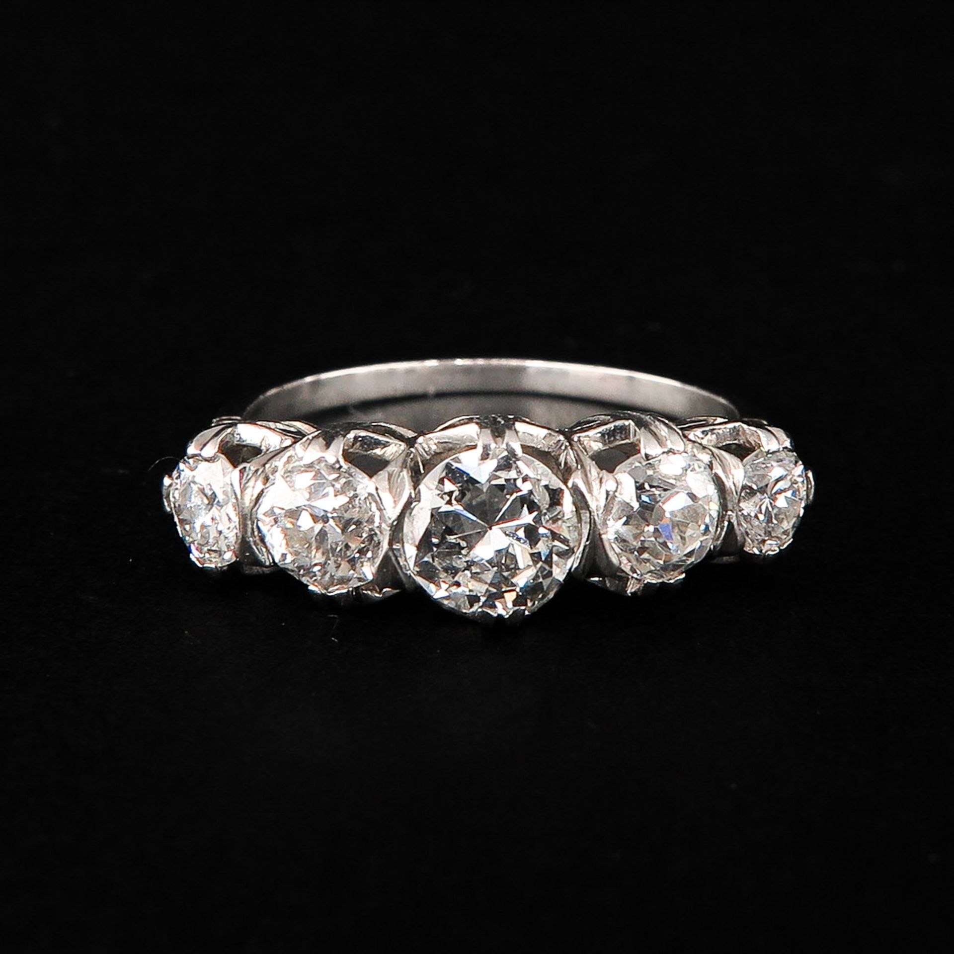 A Ladies 14KG Diamond Ring - Bild 2 aus 3