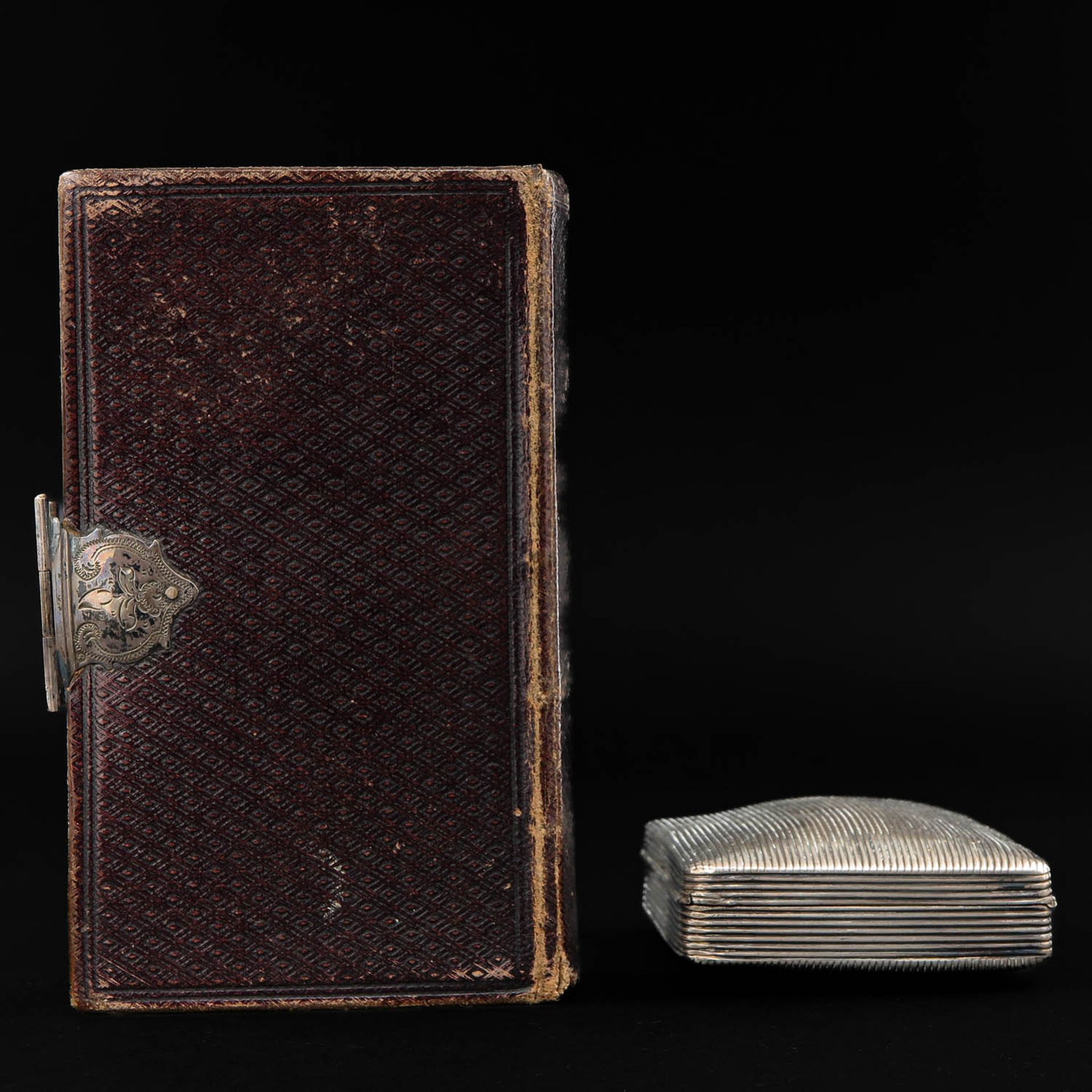A Bible with Silver Clasp and Silver Tobacco Box - Image 2 of 10