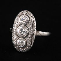 A 14KG Ladies Diamond Ring