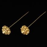 A Pair of 14KG Hat Pins or Mutsenspelden