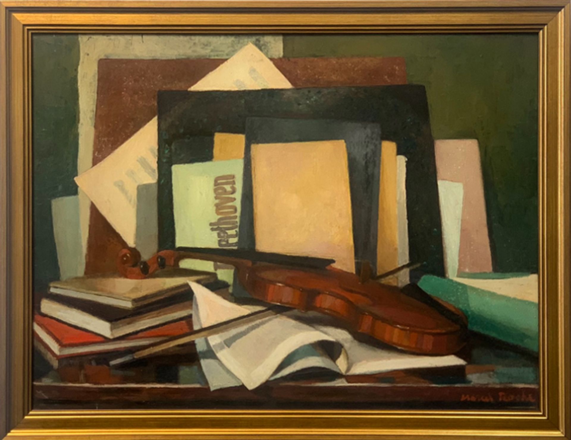 Roche Marcel (1890-1959), Oil Painting on Wood