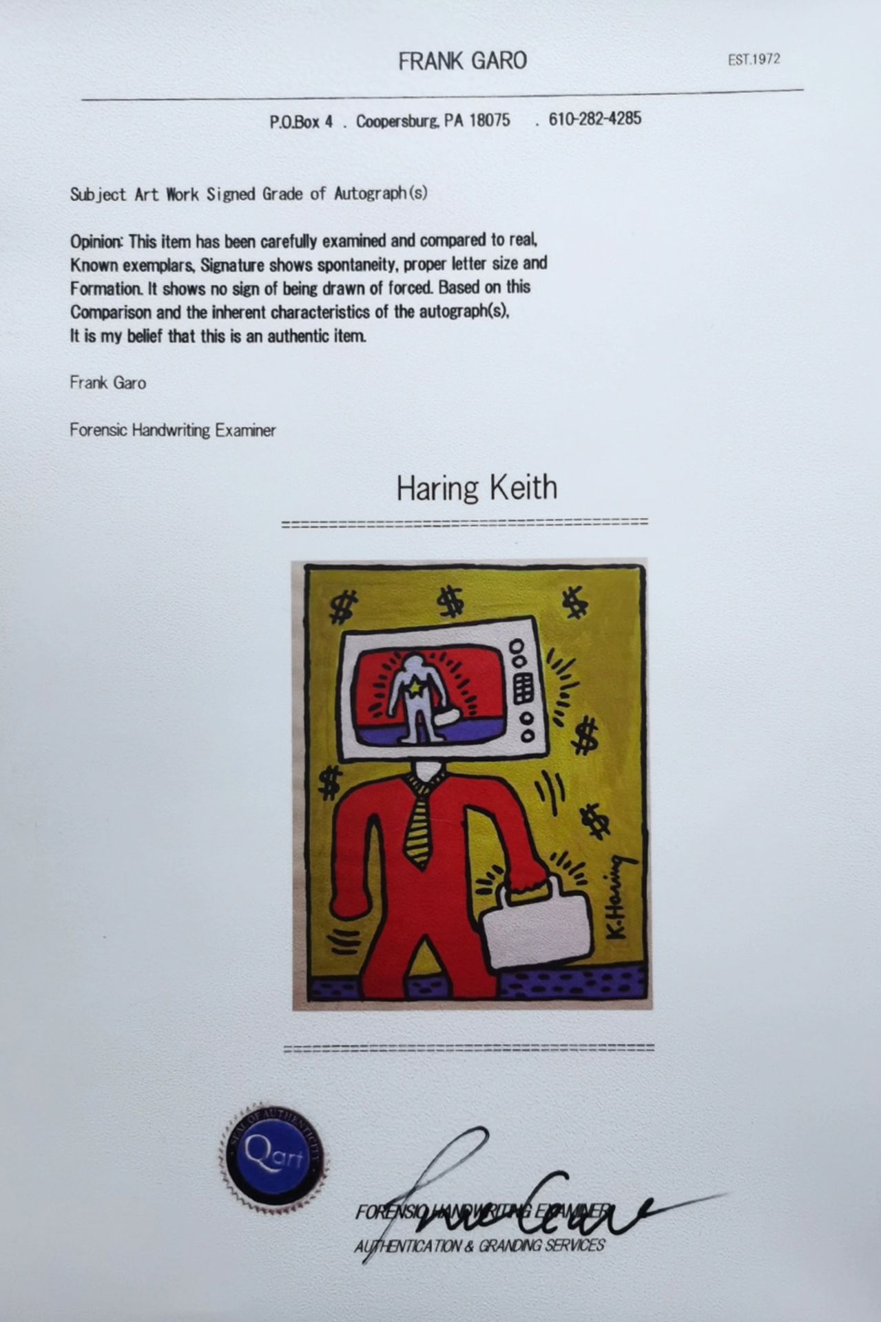 Keith Haring (1958-1990), Manuscript - Bild 2 aus 2