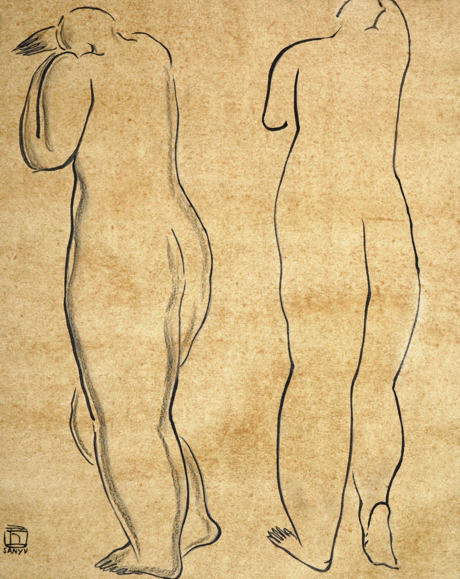 Sanyu (1895-1966), Sketch on Paper