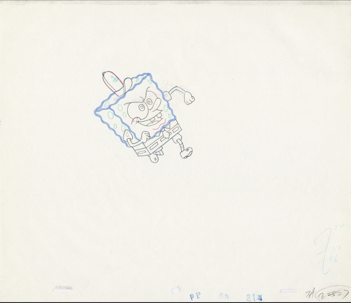 Stephen Hillenburg (B.1961), Cel Watercolor, Pencil on Paper - Image 8 of 9